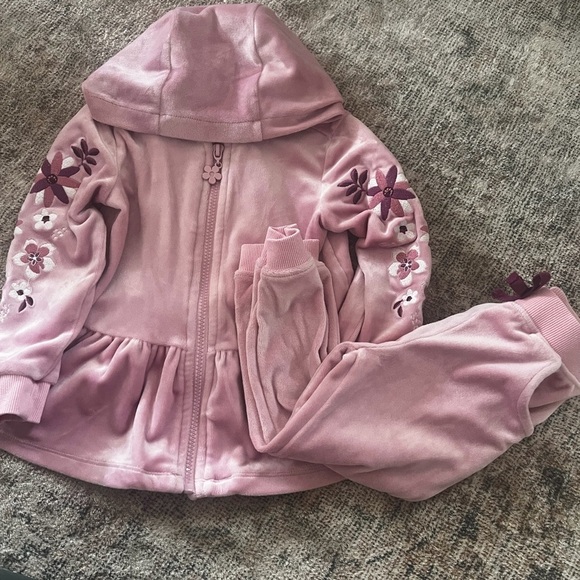 C.C Other - C.C Kids Pink Outfit with Floral Design 2T